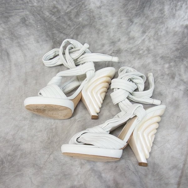 実際に弊社で買取させて頂いたLOEWE/ロエベ シェルヒールレースアップパンプス/35の画像 3枚目