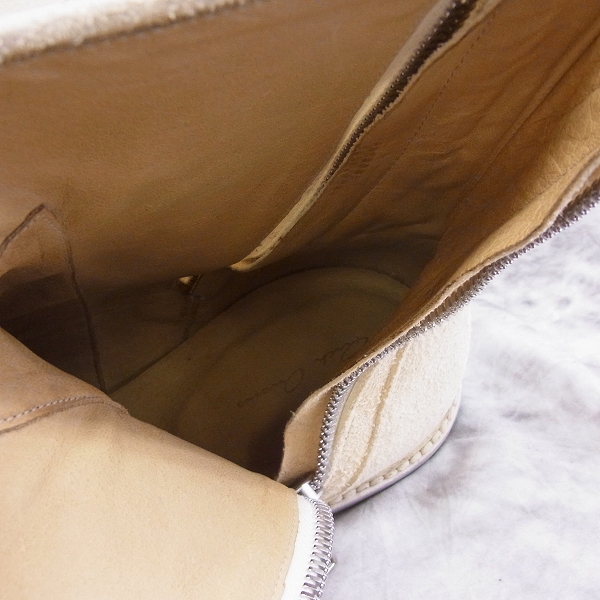 実際に弊社で買取させて頂いたRICK OWENS/リックオウエンス 13SS ダブルファスナー/ジップ スエードブーツ/43の画像 4枚目