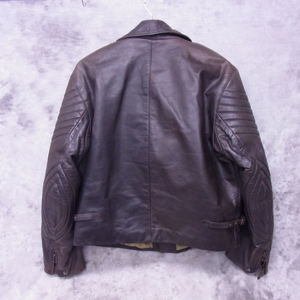 実際に弊社で買取させて頂いたARMANI JEANS/アルマーニジーンズ ダブル レザー ライダースジャケット 36の画像 1枚目