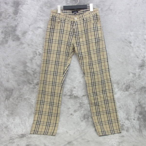 実際に弊社で買取させて頂いたBURBERRY BLACK LABEL/バーバリーブラックレーベル タータンチェック チノパン 76
