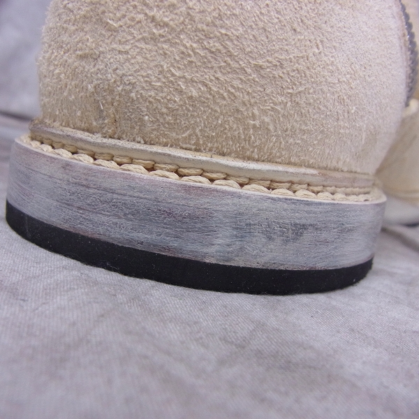 実際に弊社で買取させて頂いたRICK OWENS/リックオウエンス 13SS ダブルファスナー/ジップ スエードブーツ/43の画像 8枚目