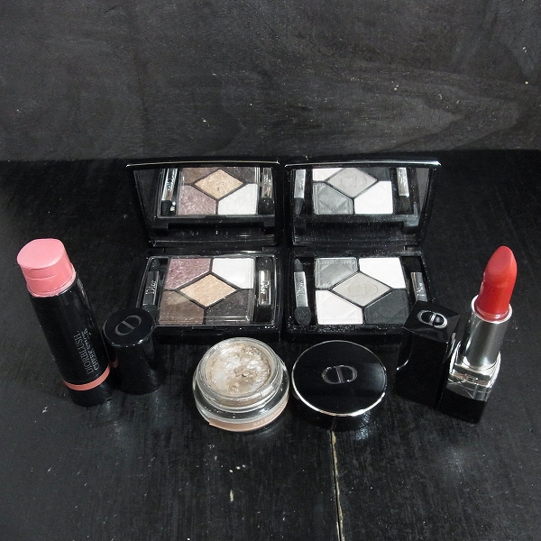 実際に弊社で買取させて頂いたChristian Dior/クリスチャン・ディオール 口紅/アイシャドウ等 5点セット