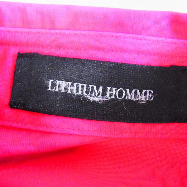 実際に弊社で買取させて頂いたLITHIUM HOMME/リチウムオム  ミリタリーシャツ エポレット装飾 ロングスリーブ NO.LH55-1502/42の画像 2枚目