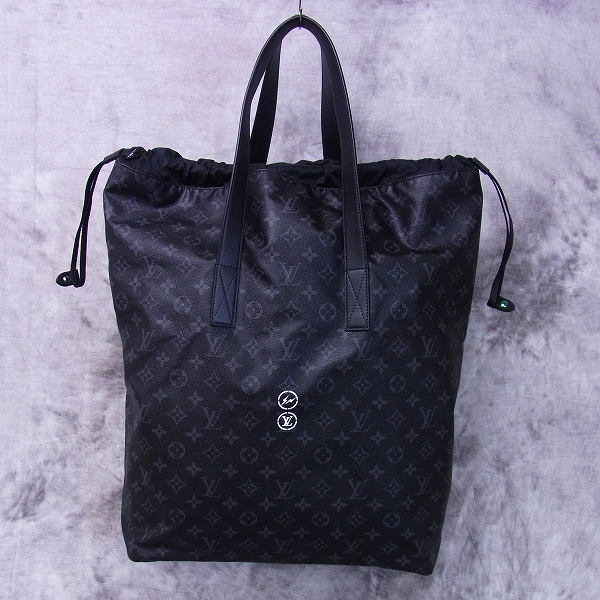 実際に弊社で買取させて頂いたLouis Vuitton×fragment design 2017 TOTE BAG モノグラム ECLIPSEトート/M4317の画像 1枚目