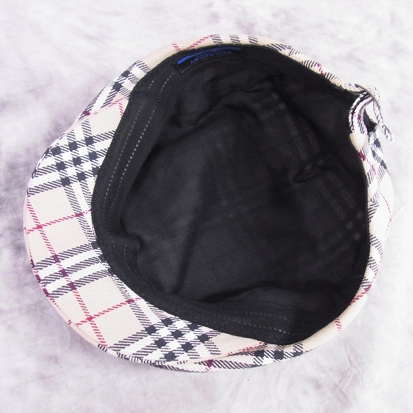 実際に弊社で買取させて頂いたBURBERRY LONDON BLUE LABEL/バーバリー タータンチェック キャップ 2点セットの画像 4枚目