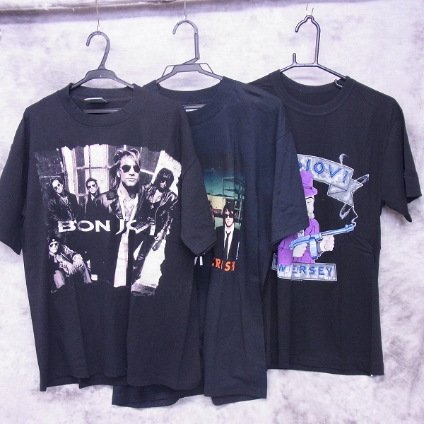 実際に弊社で買取させて頂いたBON JOVI/ボンジョビ バンドTシャツ 1988-2000年/3点セット
