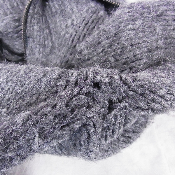 実際に弊社で買取させて頂いたDIESEL BLACK GOLD/ディーゼル アルパカ ジップアップニット/Sの画像 8枚目