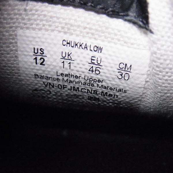 実際に弊社で買取させて頂いたVANS×INDEPENDENT/ヴァンズ×インデペンデント CHUKKA LOW/チャッカ スニーカー/30.0の画像 5枚目
