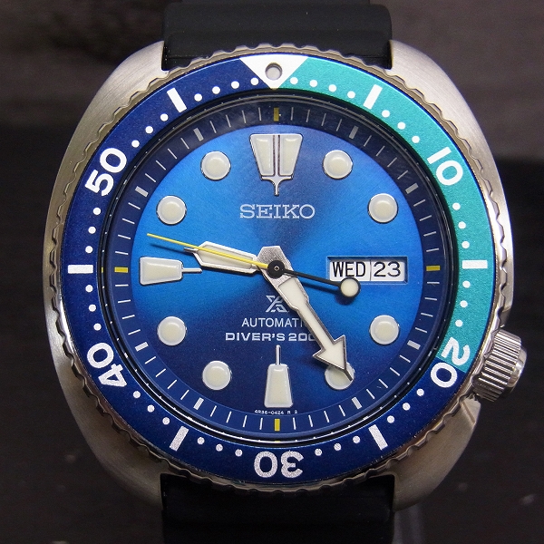 ボトル限定6000本セイコープロスペックスブルーラグーンタートル自動巻き手巻き付き腕時計ブルー青 プロスペックス