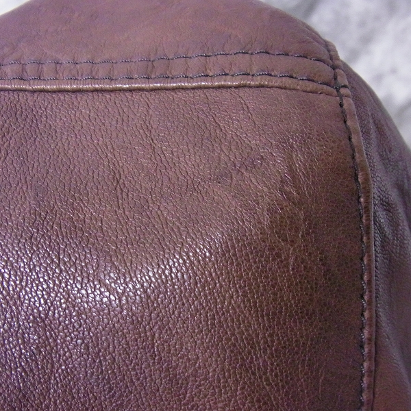 実際に弊社で買取させて頂いたGIORGIO ARMANI/ジョルジオアルマーニ フーデッド レザージャケット/52の画像 3枚目