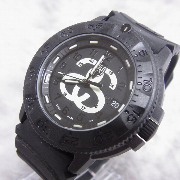 実際に弊社で買取させて頂いたStussy×Luminox/ステューシー×ルミノックス ダイバーズウォッチ Navy Seal 3000