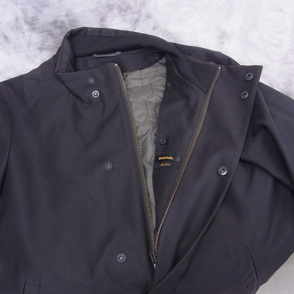 実際に弊社で買取させて頂いたDIESEL BLACK GOLD/ディーゼル ライナー付きジャケット 茶/Sの画像 6枚目