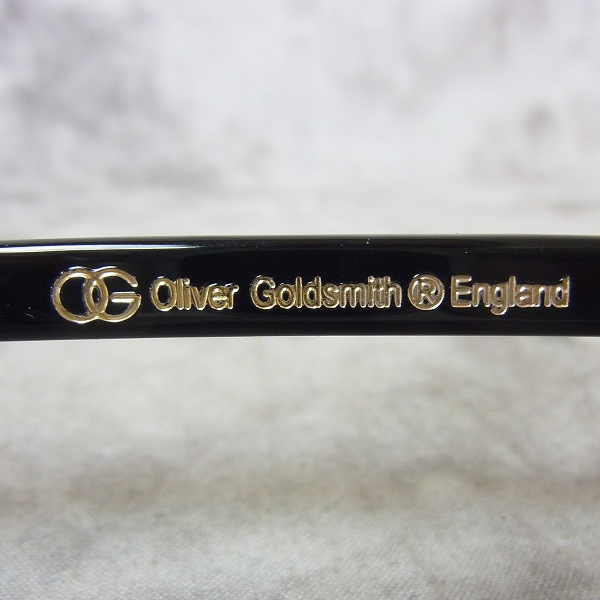 実際に弊社で買取させて頂いたOliver Goldsmith/オリバーゴールドスミス 度入り メガネフレーム SHAH-Gの画像 2枚目