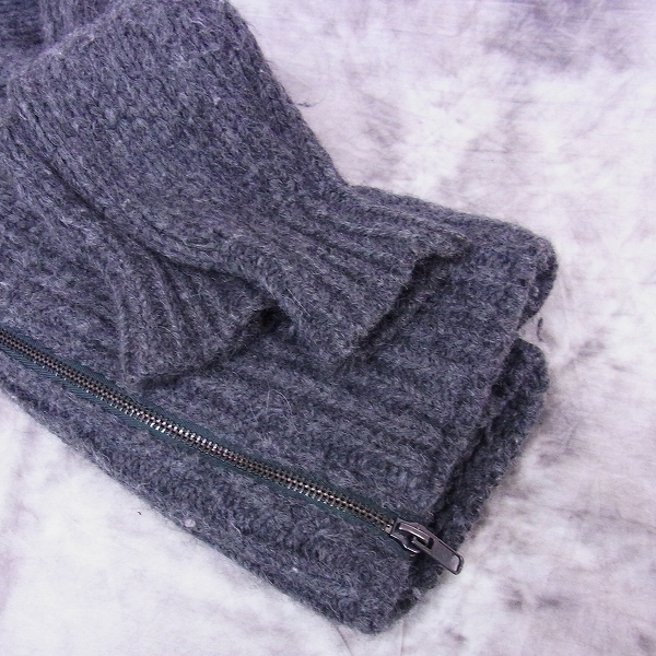 実際に弊社で買取させて頂いたDIESEL BLACK GOLD/ディーゼル アルパカ ジップアップニット/Sの画像 7枚目