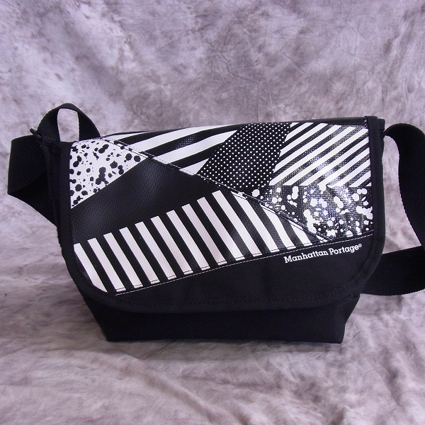 実際に弊社で買取させて頂いたMANHATTAN Portage/マンハッタンポーテージ ダイアゴナルストライプ メッセンジャーバッグ の画像 1枚目
