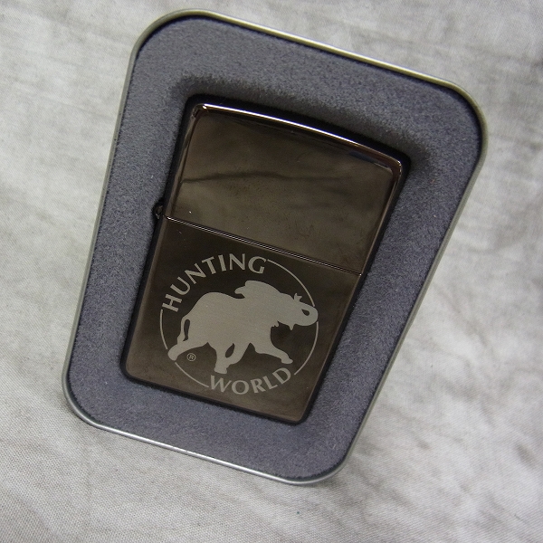 実際に弊社で買取させて頂いたZIPPO/ジッポー HUNTING WORLD/ハンティングワールド 2004年製
