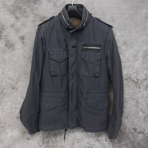 実際に弊社で買取させて頂いたMARKA BLACK LABEL/マーカ 日本製 M-65 ライナー付ジャケット/1