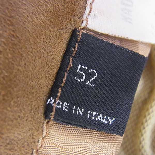 実際に弊社で買取させて頂いたBarneys New York/バーニーズニューヨーク スエードレザーコート イタリア製 52の画像 3枚目