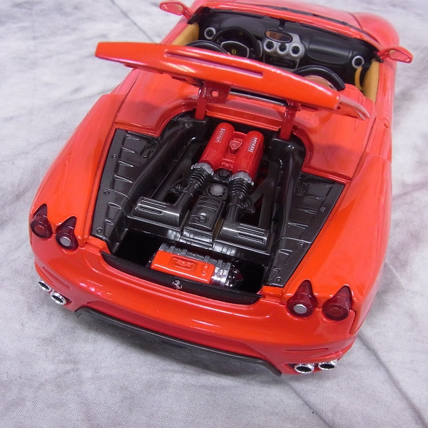 実際に弊社で買取させて頂いたHotWheels/ホットウィール FERRARI/フェラーリ F430 スパイダー 1/18  ミニカーの画像 9枚目