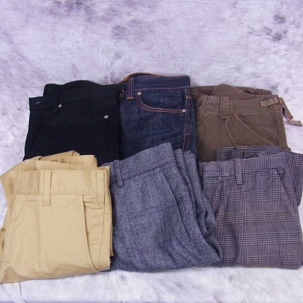 実際に弊社で買取させて頂いたEDIFICE/SHIPS/ユナイテッドアローズ等パンツ 6点セット