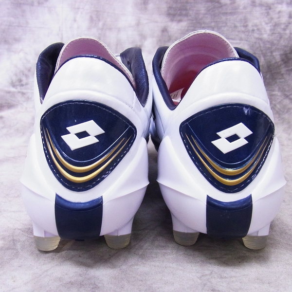 実際に弊社で買取させて頂いたLOTTO/ロット FUERZAPURA L 100 FG サッカー スパイク/LSS3113/.WHT/NVY/28の画像 1枚目