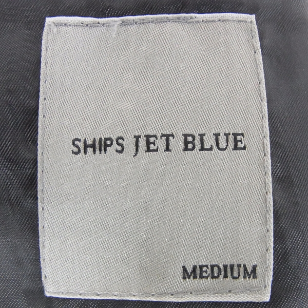 実際に弊社で買取させて頂いたSHIPS JET BLUE/シップスジェットブルー シープレザー シングルライダース/M の画像 3枚目