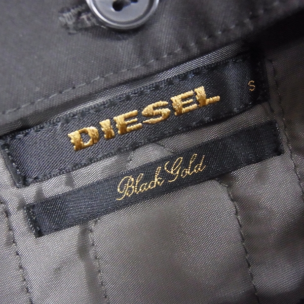 実際に弊社で買取させて頂いたDIESEL BLACK GOLD/ディーゼル ライナー付きジャケット 茶/Sの画像 2枚目