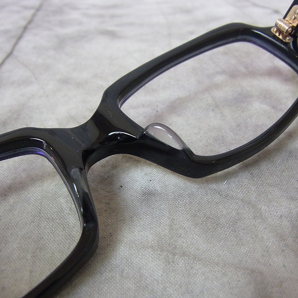 実際に弊社で買取させて頂いたOliver Goldsmith/オリバーゴールドスミス 度入り メガネフレーム SHAH-Gの画像 4枚目