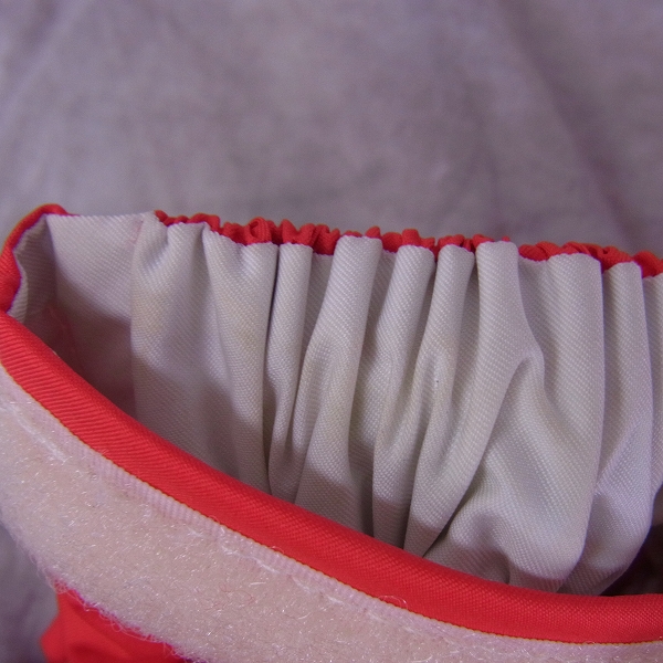 実際に弊社で買取させて頂いたLe coq sportif/ルコック レインウェア上下セット QG7025CP Sサイズ スカーレット×ストーンの画像 3枚目