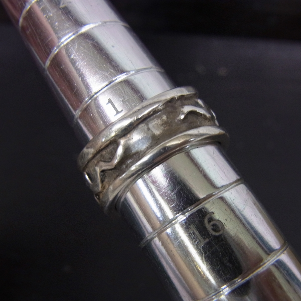 実際に弊社で買取させて頂いたCRAZY PIG/クレイジーピッグ スカルクロスボーンリング/15号 SV925の画像 5枚目