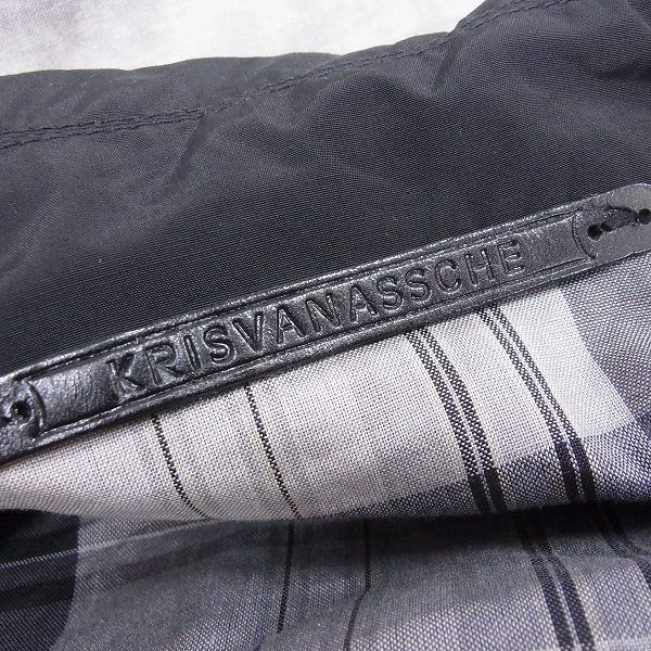 実際に弊社で買取させて頂いたKrisvanassche/クリスヴァンアッシュ ナイロンコットン ジップアップブルゾン Mの画像 2枚目