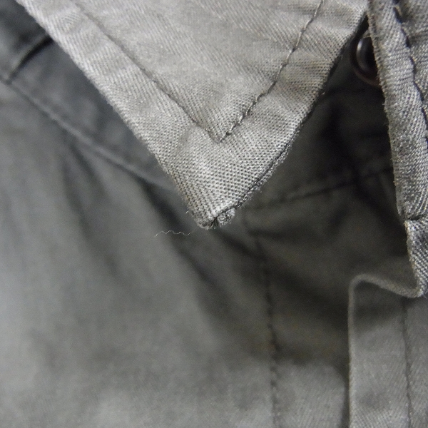 実際に弊社で買取させて頂いたEDIFICE/エディフィス  ミリタリージップアップシャツブルゾン/40の画像 5枚目