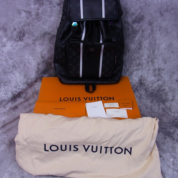 実際に弊社で買取させて頂いたLouis Vuitton×fragment design 2017モノグラム エクリプス/リュックサックザック/バックパック/M43409の画像 9枚目
