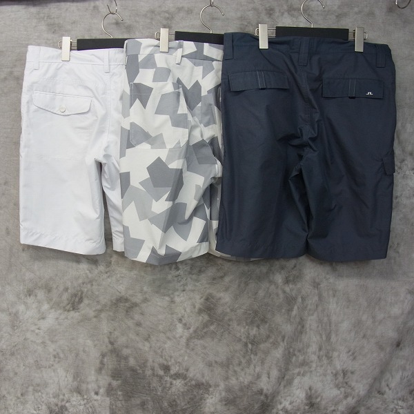 実際に弊社で買取させて頂いたJ.LINDEBERG/Jリンドバーグ ショートパンツ3点セット ホワイト/グレー/迷彩柄の画像 1枚目