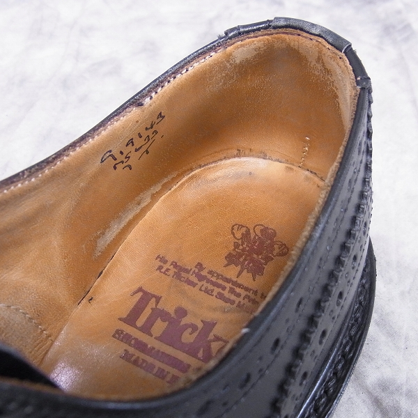 実際に弊社で買取させて頂いたTrickers/トリッカーズ Bourton/バートン ウイングチップレザーシューズ M5633/7の画像 4枚目