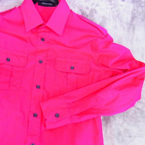 実際に弊社で買取させて頂いたLITHIUM HOMME/リチウムオム  ミリタリーシャツ エポレット装飾 ロングスリーブ NO.LH55-1502/42の画像 6枚目