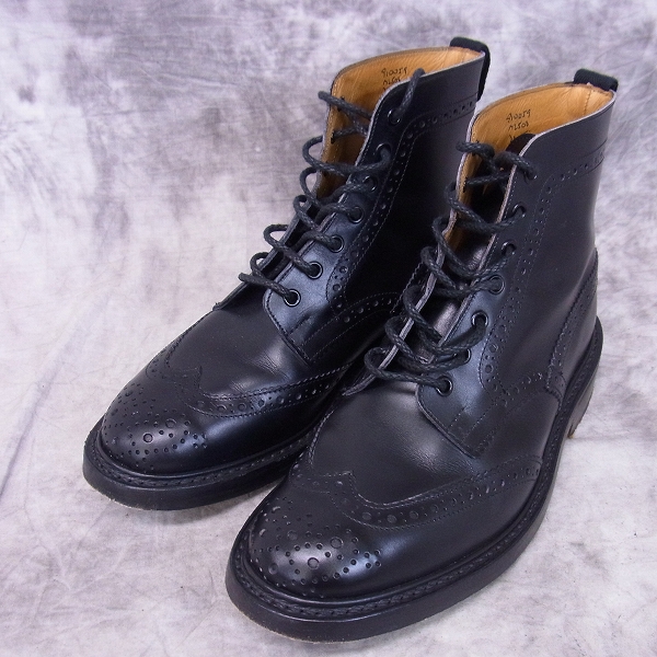 実際に弊社で買取させて頂いたTrickers/トリッカーズ カントリーブーツ/ウィングチップブーツ/M2508/7.5