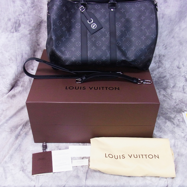 実際に弊社で買取させて頂いたLouis Vuitton×fragment design 2017伊勢丹限定 モノグラム キーポル・バンドリエール45の画像 7枚目