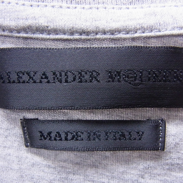 実際に弊社で買取させて頂いたALEXANDER McQUEEN/アレキサンダーマックイーン イタリア製 Tシャツ/Lの画像 2枚目