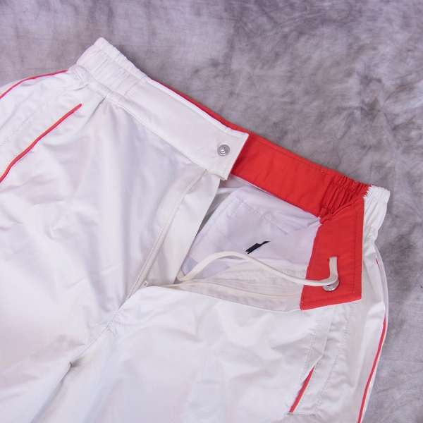 実際に弊社で買取させて頂いたLe coq sportif/ルコック レインウェア上下セット QG7025CP Sサイズ スカーレット×ストーンの画像 6枚目