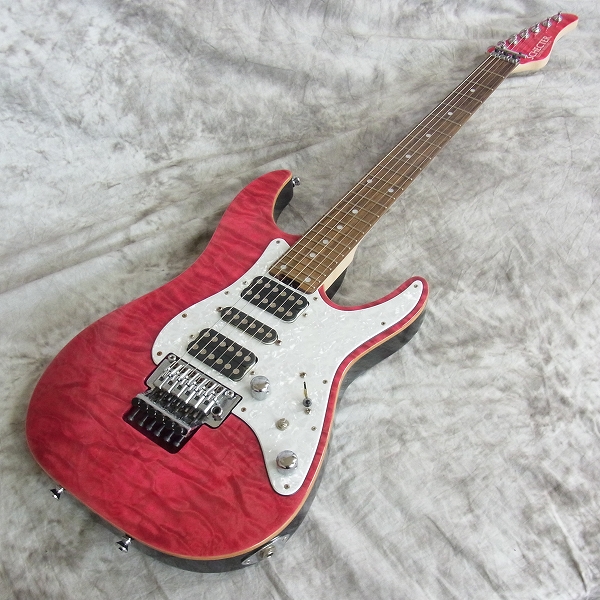 実際に弊社で買取させて頂いた★中古 SCHECTER シェクター 日本製 SD-2-24-AL ピンク H-S-H エレキギター 