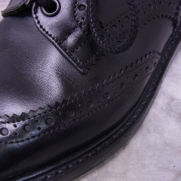 実際に弊社で買取させて頂いたTrickers/トリッカーズ Bourton/バートン ウイングチップレザーシューズ M5633/7の画像 6枚目