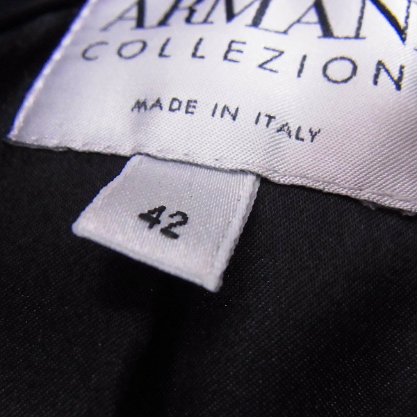 実際に弊社で買取させて頂いたARMANI LE COLLEZIONI/アルマーニコレッツォーニ ウールロングコート 42の画像 2枚目