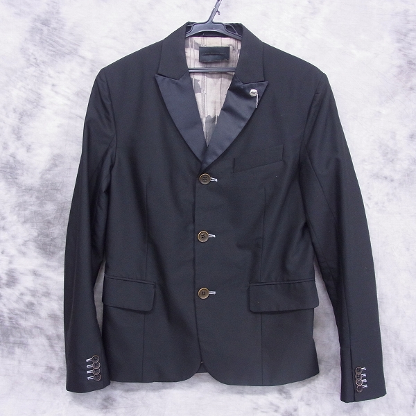 実際に弊社で買取させて頂いたDIESEL BLACK GOLD/ディーゼル 3Bテーラードジャケット 黒/44