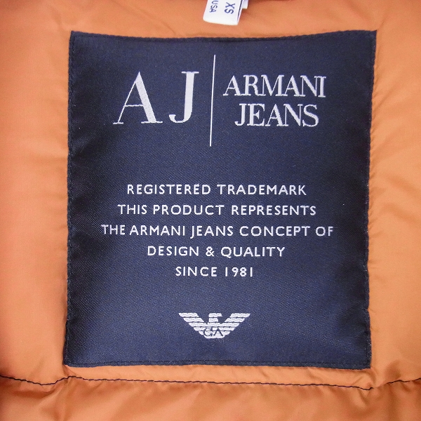 実際に弊社で買取させて頂いたARMANI JEANS/アルマーニ ジーンズ ダウンジャケット/XSの画像 2枚目