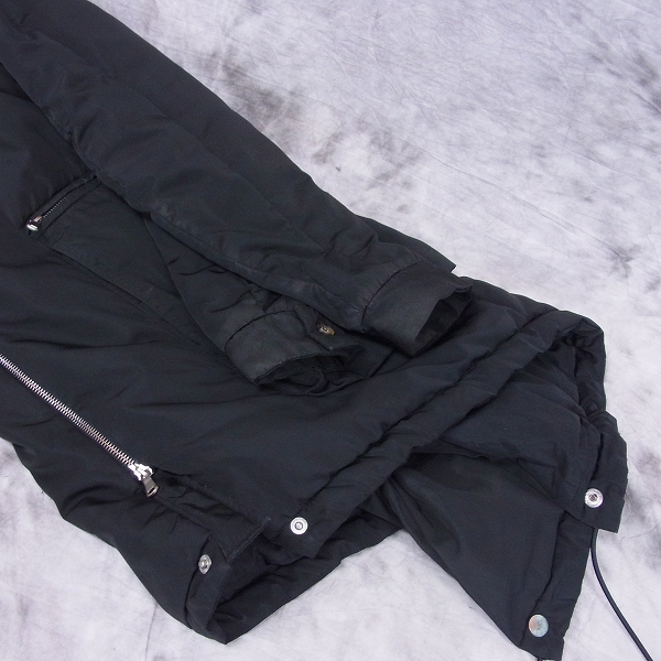 実際に弊社で買取させて頂いたDIESEL BLACK GOLD/ディーゼル ロングジャケット ブラック/44の画像 9枚目