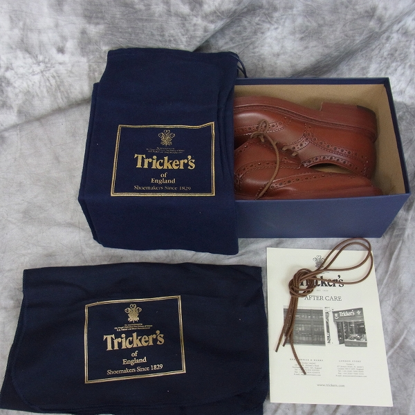 実際に弊社で買取させて頂いたTricker's/トリッカーズ Bourton/バートン カントリーシューズ M5633/7の画像 8枚目