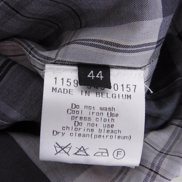 実際に弊社で買取させて頂いたKrisvanassche/クリスヴァンアッシュ ナイロンコットン ジップアップブルゾン Mの画像 3枚目