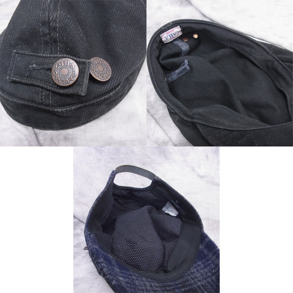 実際に弊社で買取させて頂いたSHELLAC/シェラック CA4LA/カシラ ウールキャップ/ニット帽/ハンチング帽 5点セットの画像 9枚目