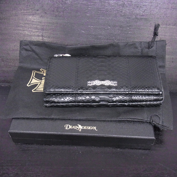 実際に弊社で買取させて頂いたDEAL DESIGN/ディールデザイン パイソン　スマートジップ ウォレット/ウォレットキーパーの画像 7枚目
